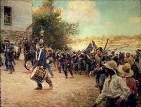 Poster Reproduction from Oil on Canvas: Dakota Conflict of 1862