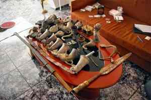 The archaeological treasures seized in Nova Zagora by the Bulgarian Police [Photo:  Interior Ministry]