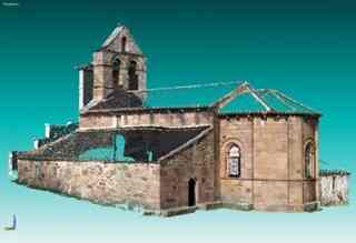 3-D model photo of the Valberzoso Church 