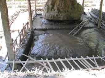 The Archaeological Park and Ruins of Quirigua after tropical storm Agatha