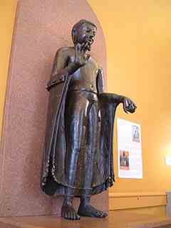 The Sultanganj Buddha, dated by archaelogists at between 500 to 700 AD, was discovered during railway construction in Sultanganj in 1862 by the East India Company and is now part of a collection at the Birmingham Museum & Art Gallery