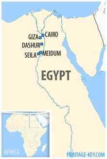 The Seiila period is located in the Fayoum region, about six milles west of Meidum.