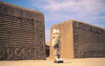 Chan Chan is the vast adobe city of the Chimu empire, which immediately predated the Incas