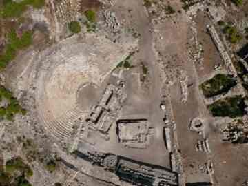 Aerial photo of ancient Rhodiapolis