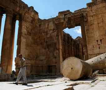 The ruins at Baalbek