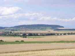 The princely hillfort of Tincry from the south 