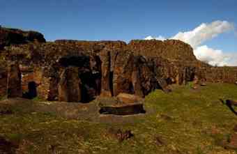 The Yakama Nation, Army Corps of Engineers and Washington State Parks have relocated more than 40 boulders with Indian rock petroglyphs to a public viewing area at Columbia Hills State Park (formerly Horsethief Lake State Park)