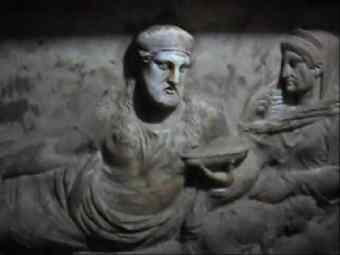 The tombstone is thought to have been created some 2,400 years before