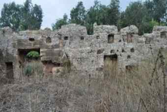 The religious cemetery building with carvings dating back to the 6th and 5th centuries BC was unearthed in the Phoenician city of Amrit in Tartous