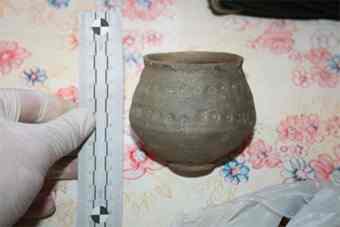 One of the antique objects recovered Tuesday by the Bulgarian police.