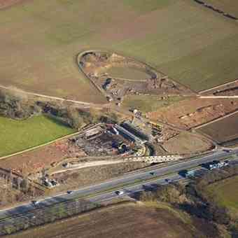 The site where archaeologists uncovered a Roman 'industrial estate'