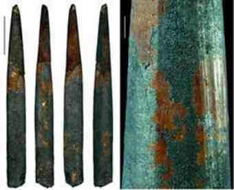 Some of the arrowheads discovered by the Wits team