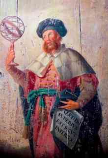 In 150 AD, the mathematician and astronomer Ptolemy embarked on a project to depict the entire known world. Living in Alexandria, in the shadow of its monumental lighthouse, the ancient scholar drew 26 maps in colored ink on dried animal skins. This photo shows an 18th century depiction of Ptolemy.