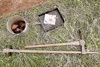 Some of the finds from the 1820s-style cottage.