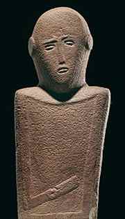 Anthropomorphic steles, 4th BCE, Al-Maakir-Qaryat Al-Kaafa, near Hail, National Museum, Riyadh.