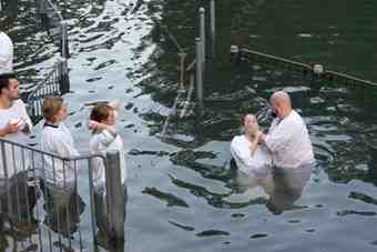 The river Jordan is still a popular site for baptisms  