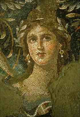 The Mona Lisa of Galilee is the popular name given to one of the fine mosaics to be seen at Tzippori  