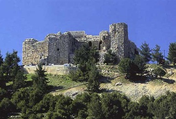 the Castle of Ajloun or Qalaat Errabadh (Arabic for "Hilltop Castle"), built by Muslims in 1184-85 as a military fort and buffer to protect the region from invading Crusader forces.