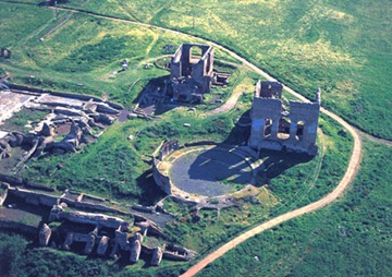 Aerial view of the Villa dei Quintili, Appia Roma 