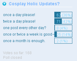 cosplay holic poll - 05292010