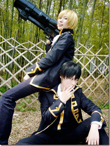 gintama cosplay - okita sogo and hijikata toshiro