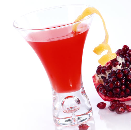 Pomegranate Martinis are the new black. Cosmos are so last year! If you are looking to try a new skinny cocktail that is dee-licious and fun to serve at a party, give this a shot (no pun intended)! But be careful... one is never enough!