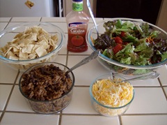 Taco Salad recipe and tips for keeping the salad from wilting and going to waste
