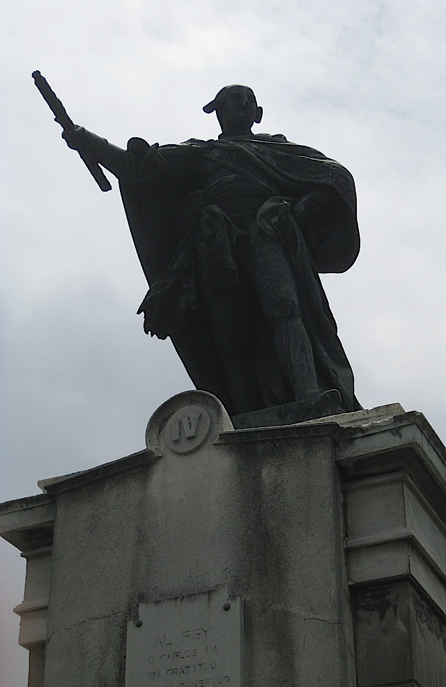 statue of King Carlos IV of Spain in Plaza Roma in Intramuros