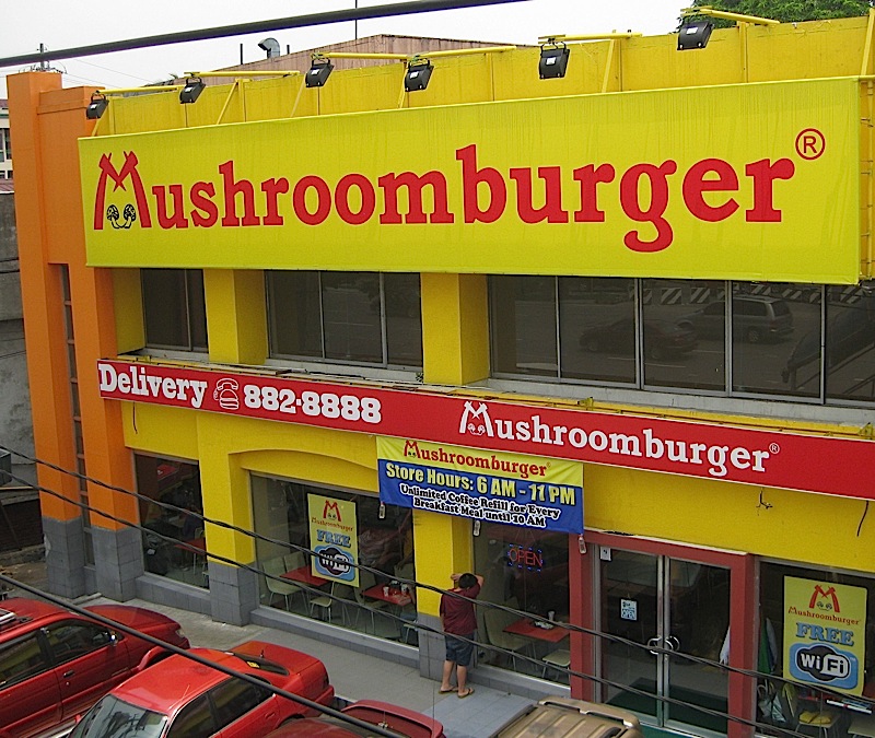 Mushroomburger along Katipunan Avenue