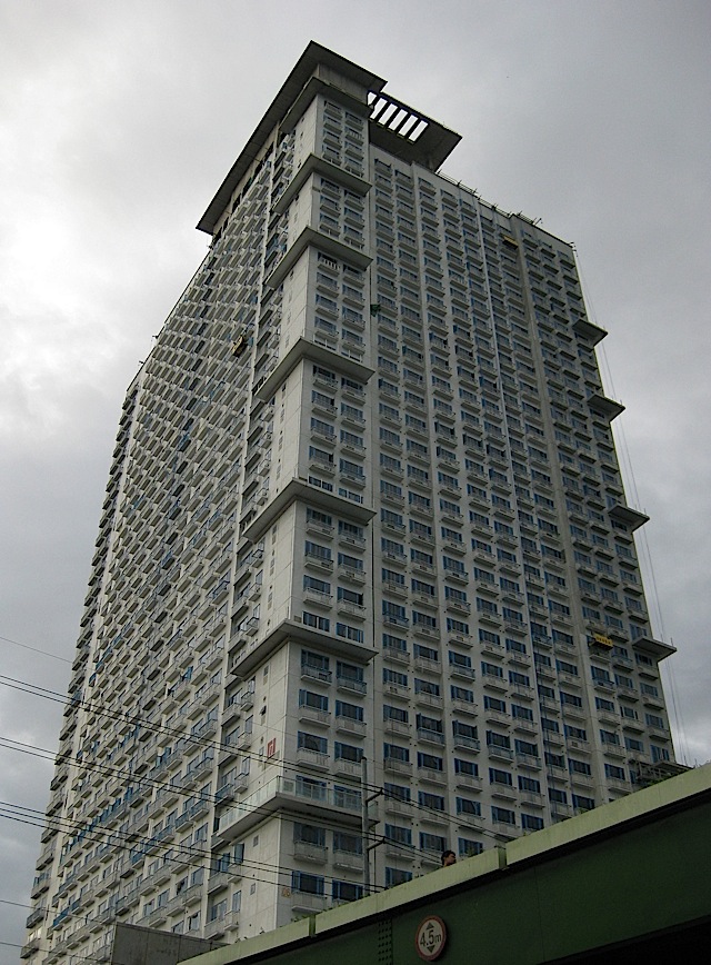 Berkeley Residences seen from the front of Miriam College