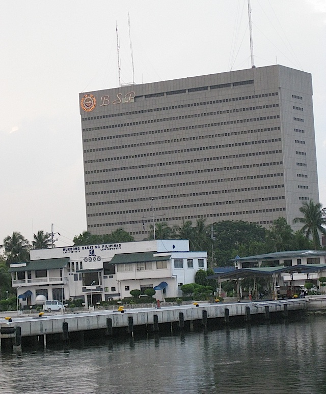 headquarters of the Central Bank of the Philippines and the Philippine Navy