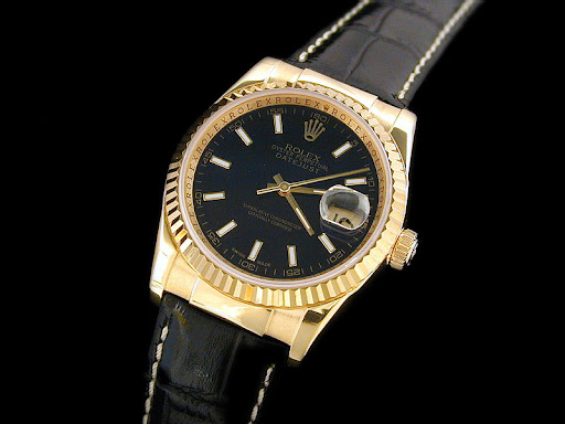 rolex datejust leather band