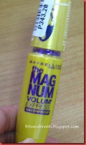 maybelline the magnum volum' express waterproof mascara, by bitsandtreats