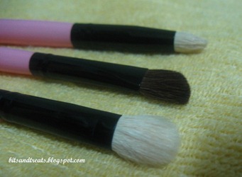 close up of eye shadow and contouring brushes 2, by bitsandtreats