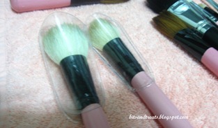 charm face brushes after washing with brush guard, by bitsandtreats