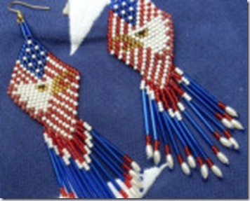 jstinson earrings patriotic
