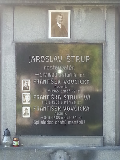 Grave of Jaroslav Štrup 