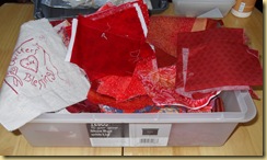 Feb Red challenge scrap box
