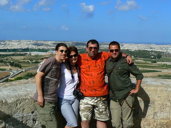 Obiective turistice Malta: vedere din Mdina.JPG