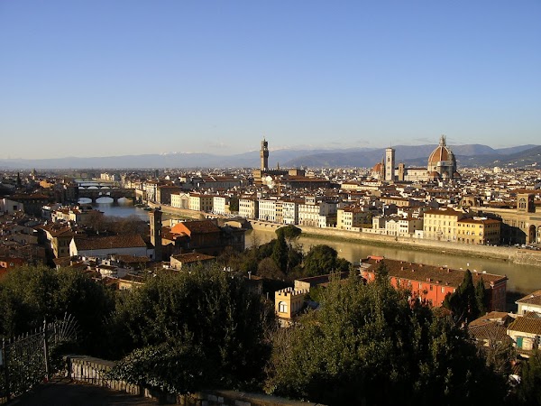 Obiective turistice Italia: Florenta, Piazzale Michelangelo.JPG