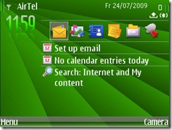 Screenshot of Spring Time theme for E71 and E71x