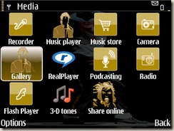 Screenshot of MJ theme by Dusty Janeway for E71