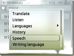 Adjust the speech settings for the dictionary