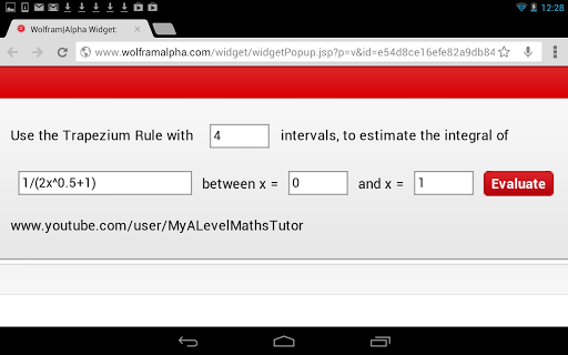 Trapezium Rule Calculator