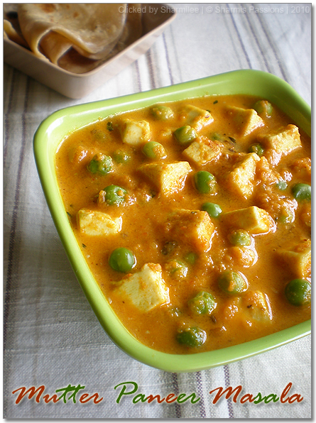 Paneer Peas Masala Recipe