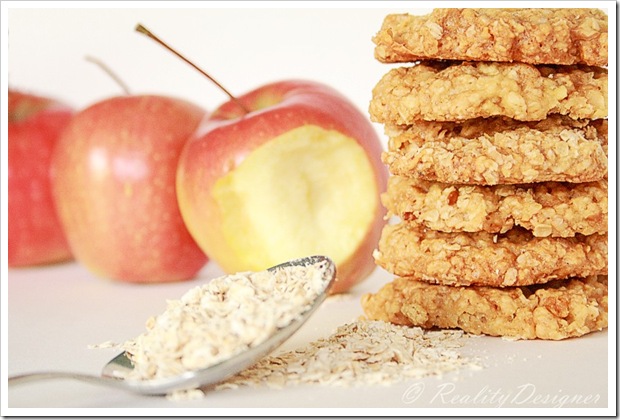 Ciastka owsiane z jablkami/oats and apple cookies