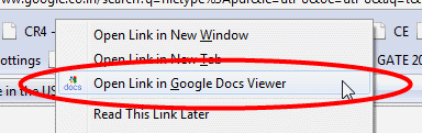 Open online office document with Google Docs