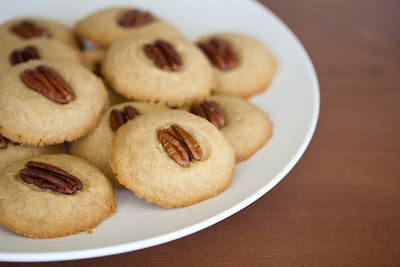 close-up photo of a plate of Pecan Pralines