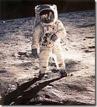 primeros pasos de Aldrin sobre la luna