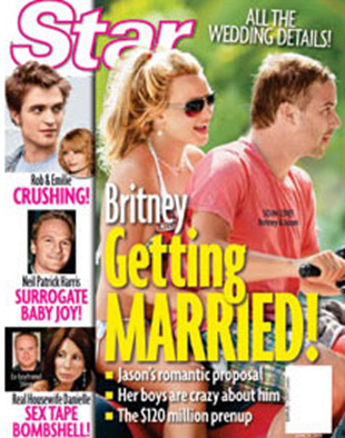 Britney Spears Engaged to Agent Jason Tranwick star cover story picture